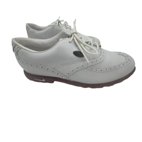 NIKE AIRLINER DRC WINGTIP WOMEN'S SIZE 8 WHITE GOLF SHOES - Picture 8 of 11